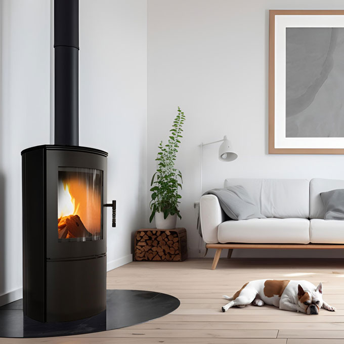Kaminofen Lilli im Wohnzimmer